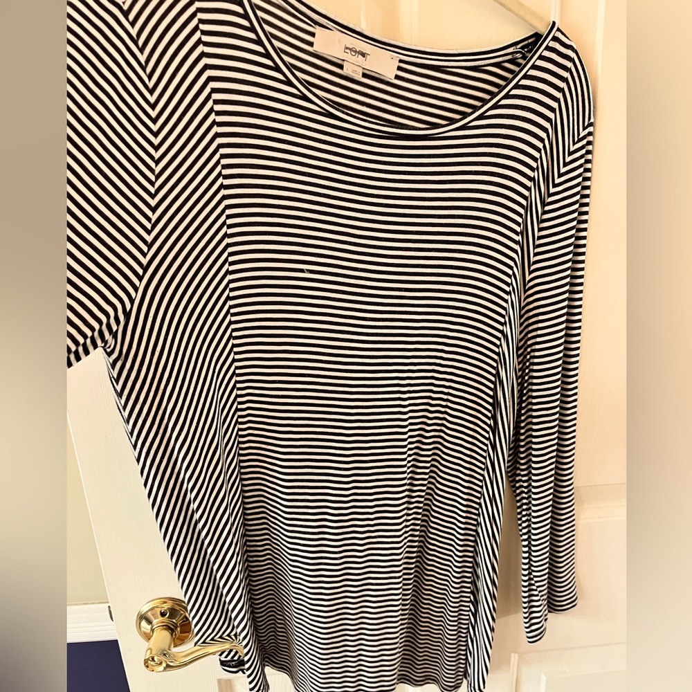 Loft - Striped Top Size Large